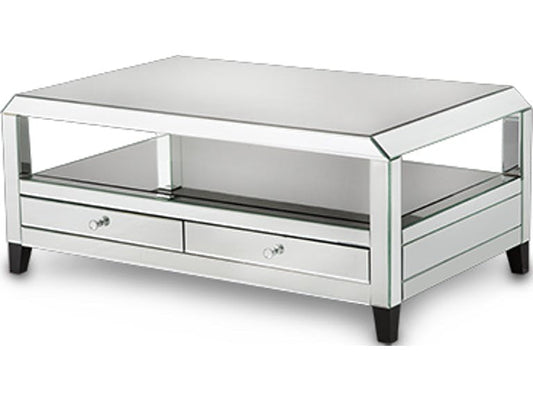 Aico Furniture Living Room Montreal Mirrored Console Table with Drawers Furniture Mart - online today or in-store at our location in Duluth, Ga. Furniture Mart Georgia. View our lowest price today. Shop Now.