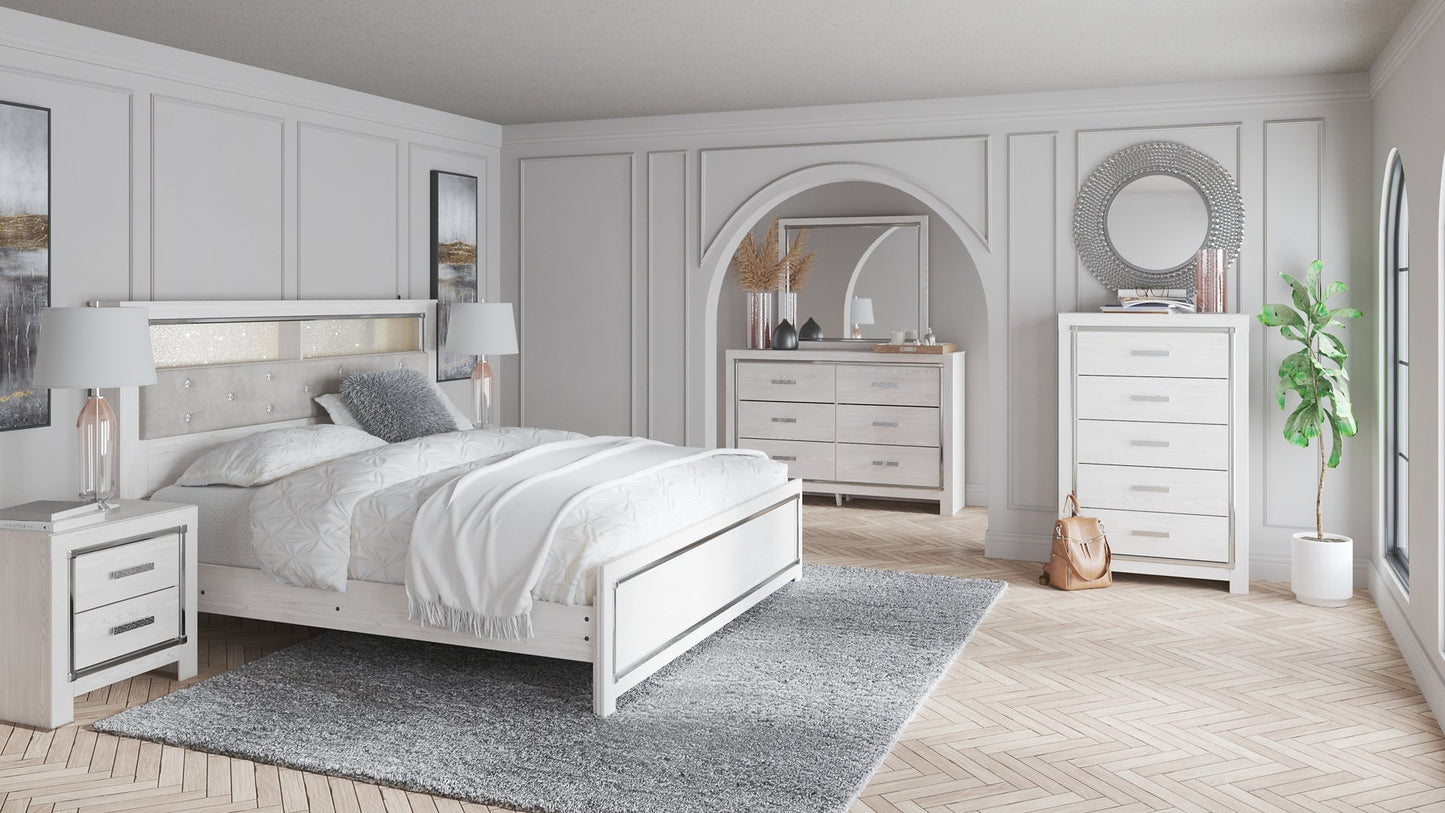 Altyra King Bookcase Headboard with Mirrored Dresser and Chest Furniture Mart -  online today or in-store at our location in Duluth, Ga. Furniture Mart Georgia. View our lowest price today. Shop Now. 