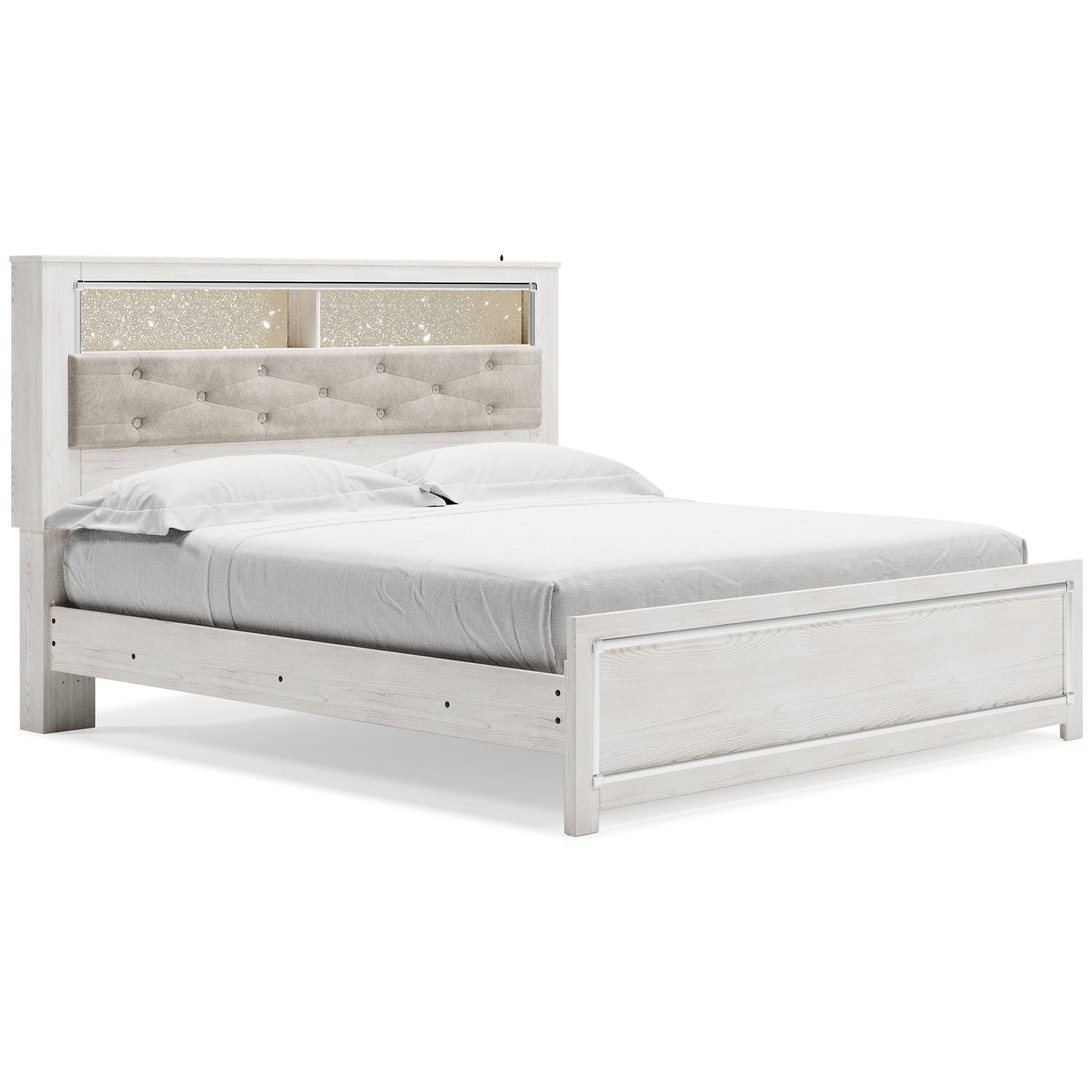 Altyra King Panel Bookcase Bed with Mirrored Dresser Furniture Mart -  online today or in-store at our location in Duluth, Ga. Furniture Mart Georgia. View our lowest price today. Shop Now. 