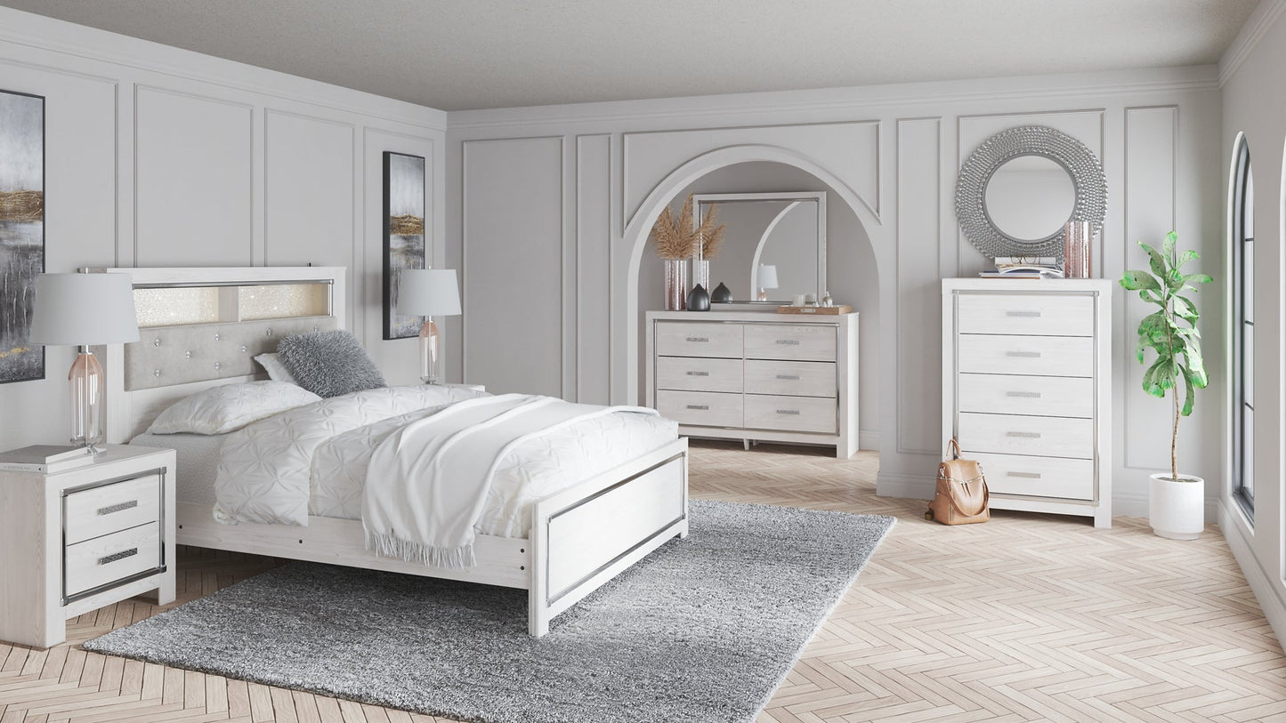 Altyra Queen Bookcase Headboard with Mirrored Dresser, Chest and Nightstand Furniture Mart -  online today or in-store at our location in Duluth, Ga. Furniture Mart Georgia. View our lowest price today. Shop Now. 