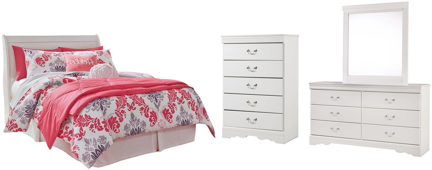 Anarasia Full Sleigh Headboard with Mirrored Dresser and Chest Furniture Mart - online today or in-store at our location in Duluth, Ga. Furniture Mart Georgia. View our lowest price today. Shop Now.