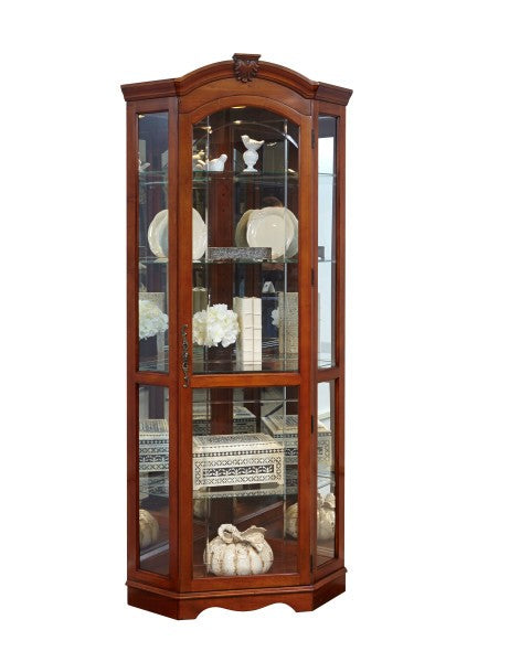 Arched Medallion Cherry Mirrored Corner Curio Furniture Mart - online today or in-store at our location in Duluth, Ga. Furniture Mart Georgia. View our lowest price today. Shop Now.
