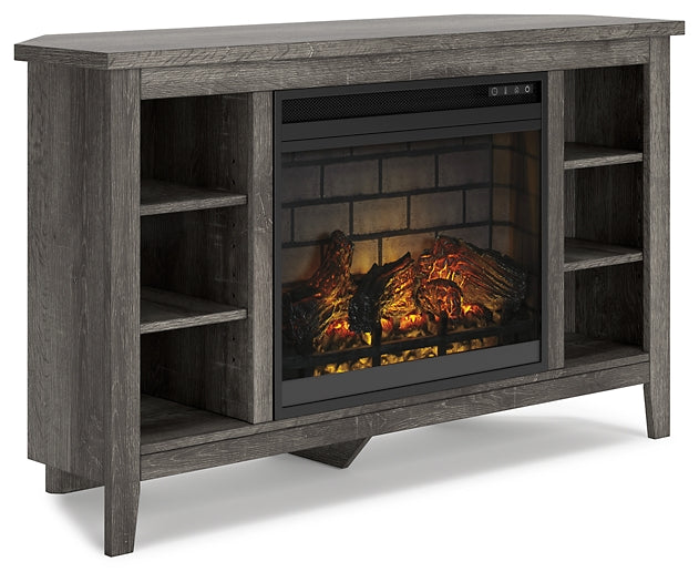 Arlenbry Corner TV Stand with Electric Fireplace Furniture Mart -  online today or in-store at our location in Duluth, Ga. Furniture Mart Georgia. View our lowest price today. Shop Now. 