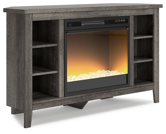 Arlenbry Corner TV Stand with Electric Fireplace Furniture Mart -  online today or in-store at our location in Duluth, Ga. Furniture Mart Georgia. View our lowest price today. Shop Now. 