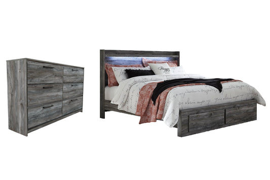 Baystorm King Panel Bed with 2 Storage Drawers with Dresser Furniture Mart -  online today or in-store at our location in Duluth, Ga. Furniture Mart Georgia. View our lowest price today. Shop Now. 