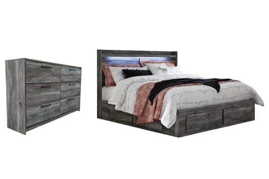 Baystorm King Panel Bed with 6 Storage Drawers with Dresser Furniture Mart -  online today or in-store at our location in Duluth, Ga. Furniture Mart Georgia. View our lowest price today. Shop Now. 