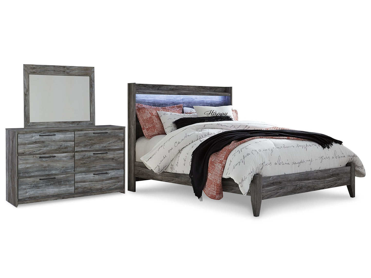 Baystorm Queen Panel Bed with Mirrored Dresser Furniture Mart - online today or in-store at our location in Duluth, Ga. Furniture Mart Georgia. View our lowest price today. Shop Now.