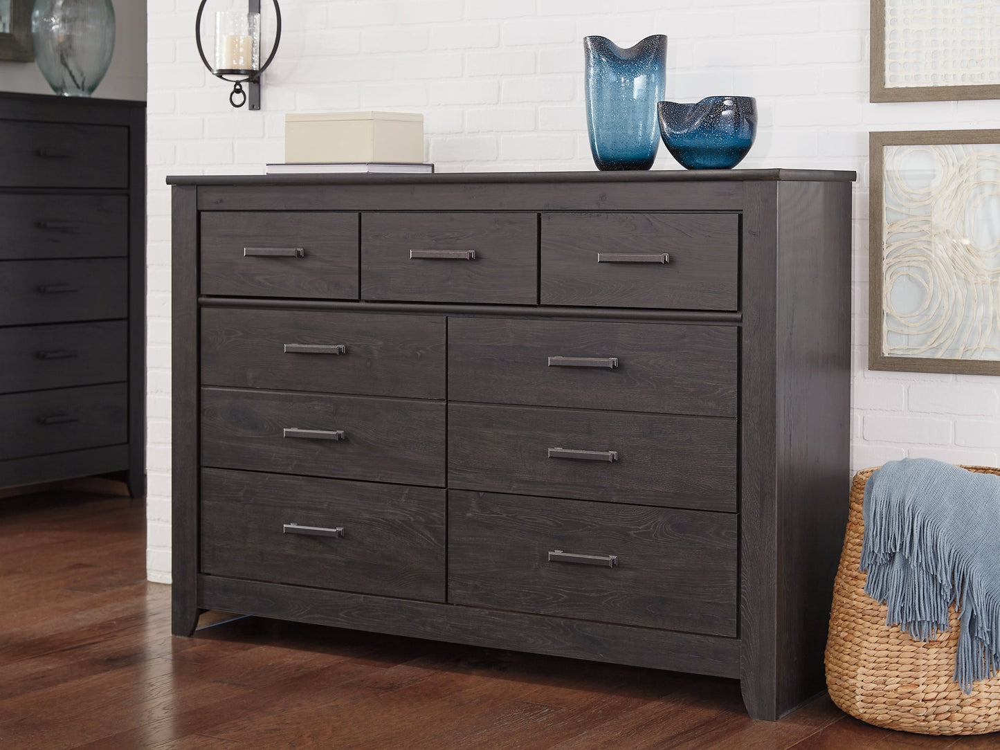 Brinxton Full Panel Headboard with Mirrored Dresser, Chest and Nightstand Furniture Mart - online today or in-store at our location in Duluth, Ga. Furniture Mart Georgia. View our lowest price today. Shop Now.