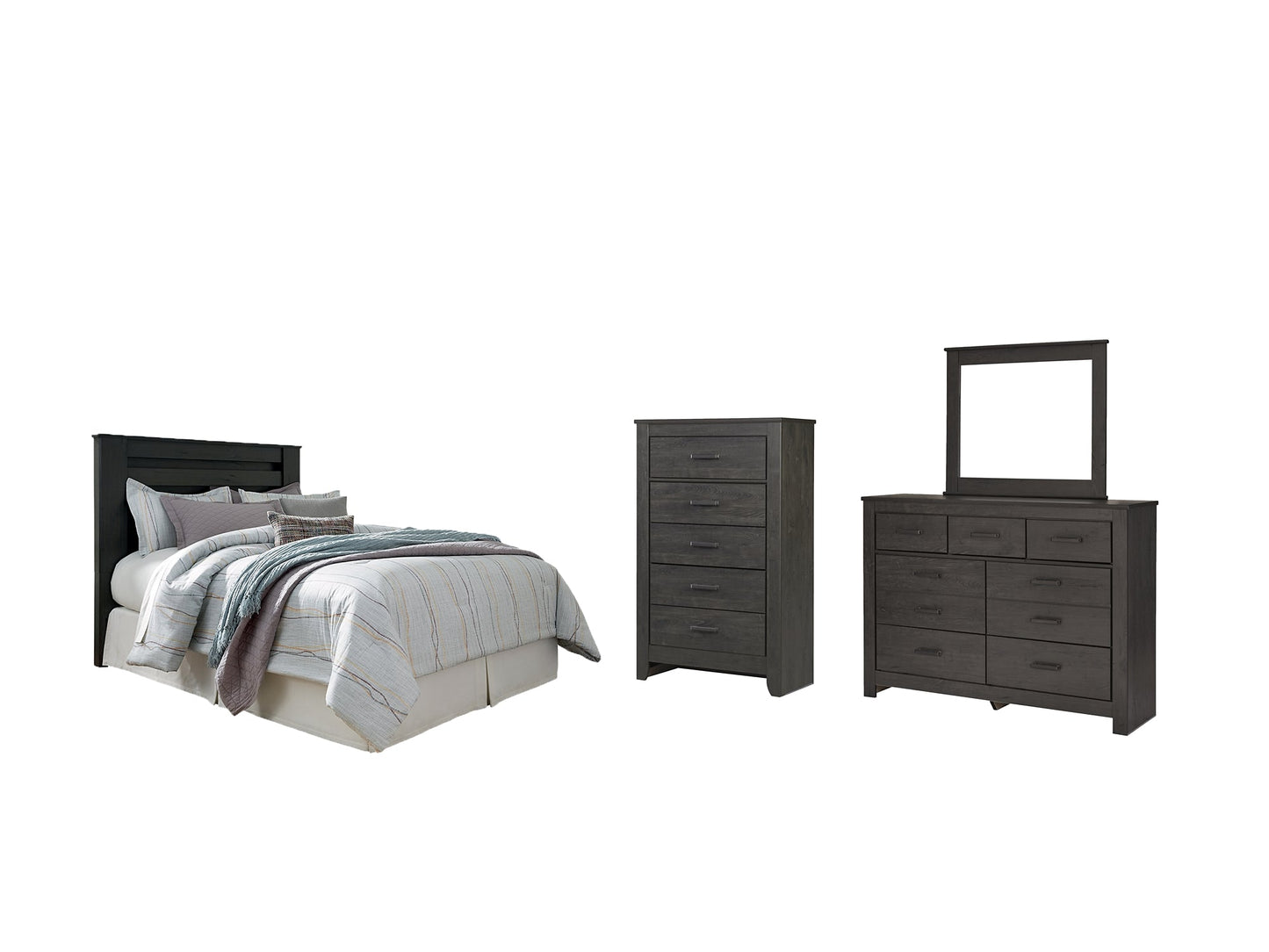 Brinxton Queen/Full Panel Headboard with Mirrored Dresser and Chest Furniture Mart - online today or in-store at our location in Duluth, Ga. Furniture Mart Georgia. View our lowest price today. Shop Now.