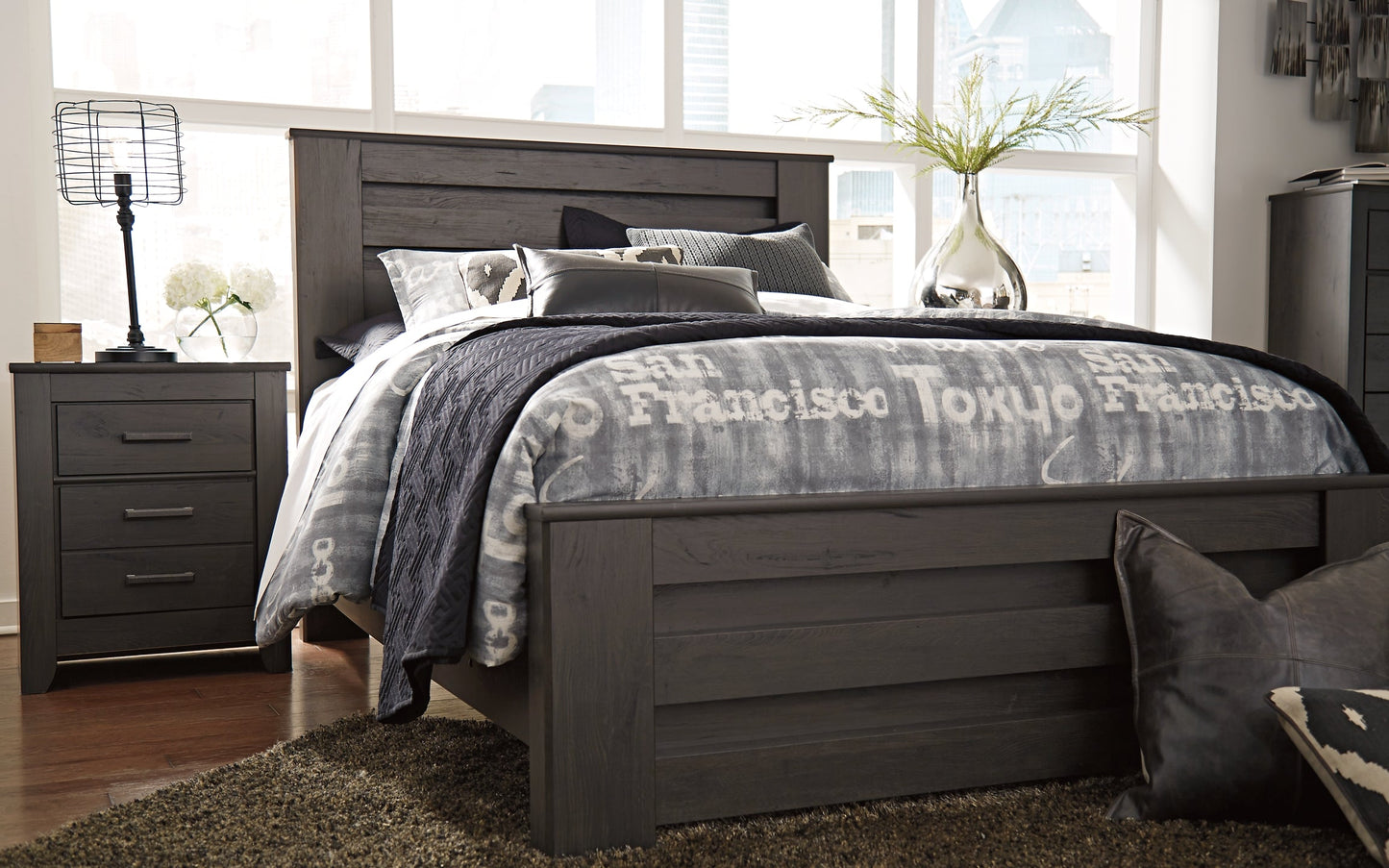 Brinxton Two Drawer Night Stand Furniture Mart -  online today or in-store at our location in Duluth, Ga. Furniture Mart Georgia. View our lowest price today. Shop Now. 