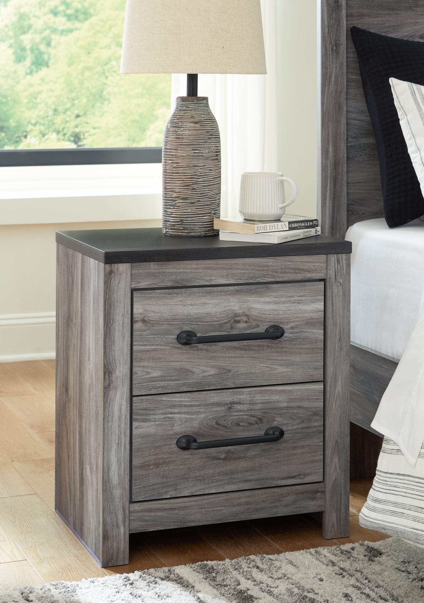 Bronyan Two Drawer Night Stand Furniture Mart - online today or in-store at our location in Duluth, Ga. Furniture Mart Georgia. View our lowest price today. Shop Now.