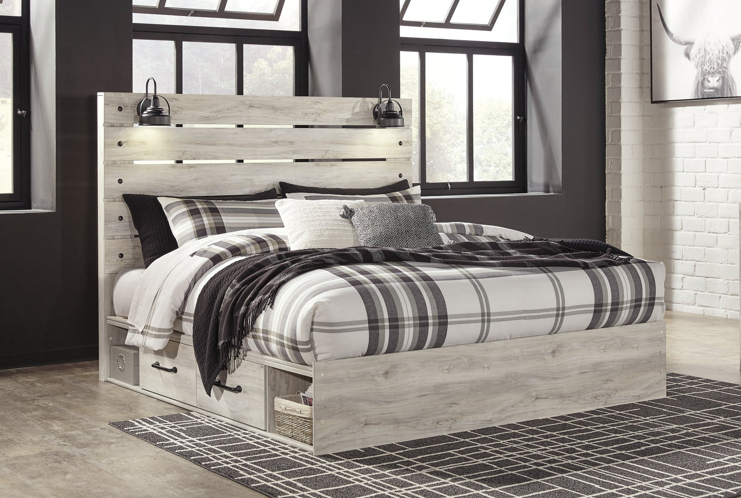 Cambeck King Panel Bed with 2 Storage Drawers with Mirrored Dresser and Chest Furniture Mart - online today or in-store at our location in Duluth, Ga. Furniture Mart Georgia. View our lowest price today. Shop Now.