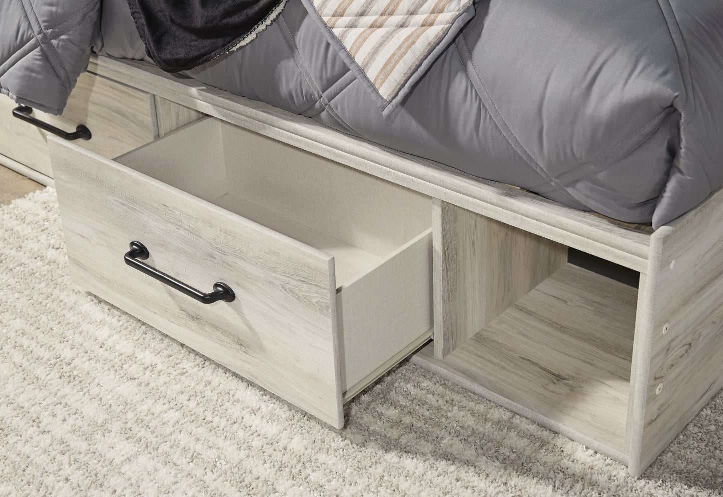 Cambeck Twin Panel Bed with 4 Storage Drawers with Mirrored Dresser, Chest and Nightstand Furniture Mart - online today or in-store at our location in Duluth, Ga. Furniture Mart Georgia. View our lowest price today. Shop Now.
