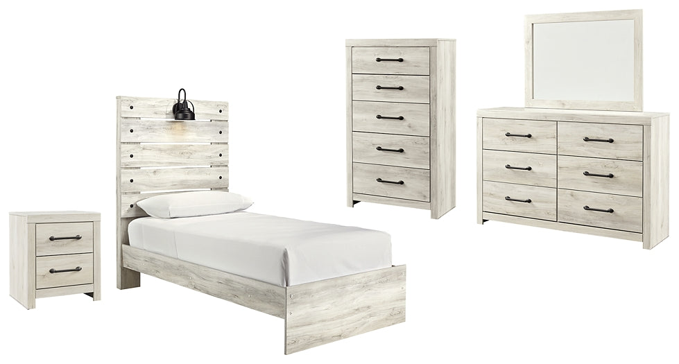 Cambeck Twin Panel Bed with Mirrored Dresser, Chest and Nightstand Furniture Mart -  online today or in-store at our location in Duluth, Ga. Furniture Mart Georgia. View our lowest price today. Shop Now. 