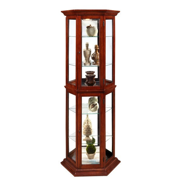 Cherry Trapizode Mirrored Curio Furniture Mart - online today or in-store at our location in Duluth, Ga. Furniture Mart Georgia. View our lowest price today. Shop Now.