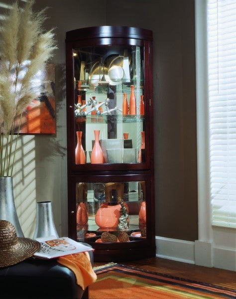 Chocolate Cherry Curved Corner Curio Furniture Mart - online today or in-store at our location in Duluth, Ga. Furniture Mart Georgia. View our lowest price today. Shop Now.