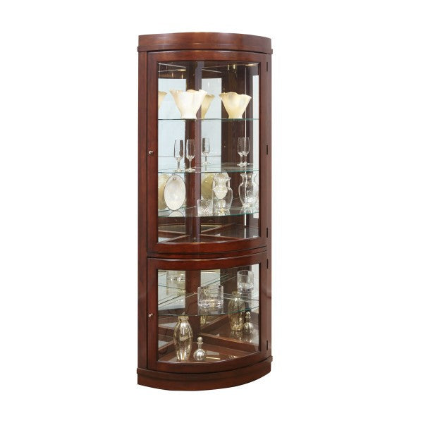 Chocolate Cherry Curved Corner Curio Furniture Mart - online today or in-store at our location in Duluth, Ga. Furniture Mart Georgia. View our lowest price today. Shop Now.