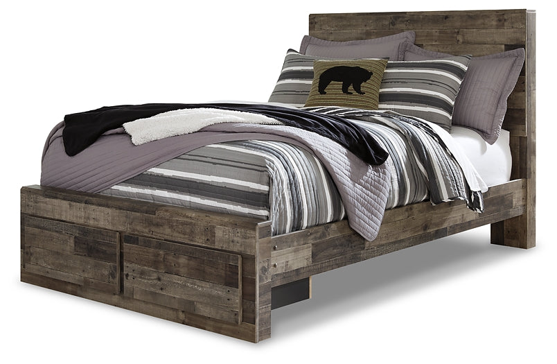 Derekson Full Panel Bed with 2 Storage Drawers with Mirrored Dresser and 2 Nightstands Furniture Mart - online today or in-store at our location in Duluth, Ga. Furniture Mart Georgia. View our lowest price today. Shop Now.