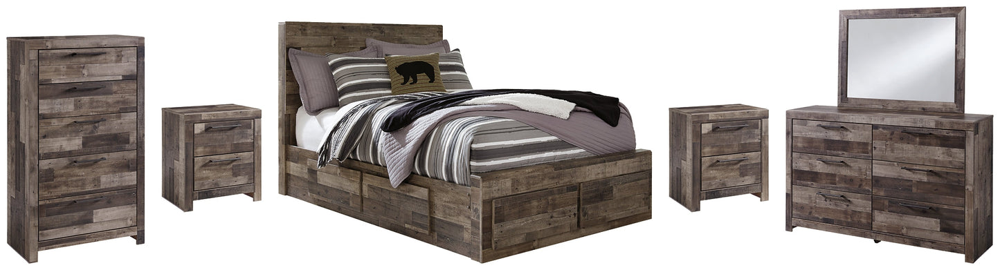 Derekson Full Panel Bed with 6 Storage Drawers with Mirrored Dresser, Chest and 2 Nightstands Furniture Mart - online today or in-store at our location in Duluth, Ga. Furniture Mart Georgia. View our lowest price today. Shop Now.