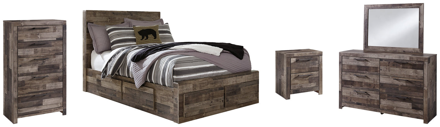 Derekson Full Panel Bed with 6 Storage Drawers with Mirrored Dresser, Chest and Nightstand Furniture Mart - online today or in-store at our location in Duluth, Ga. Furniture Mart Georgia. View our lowest price today. Shop Now.