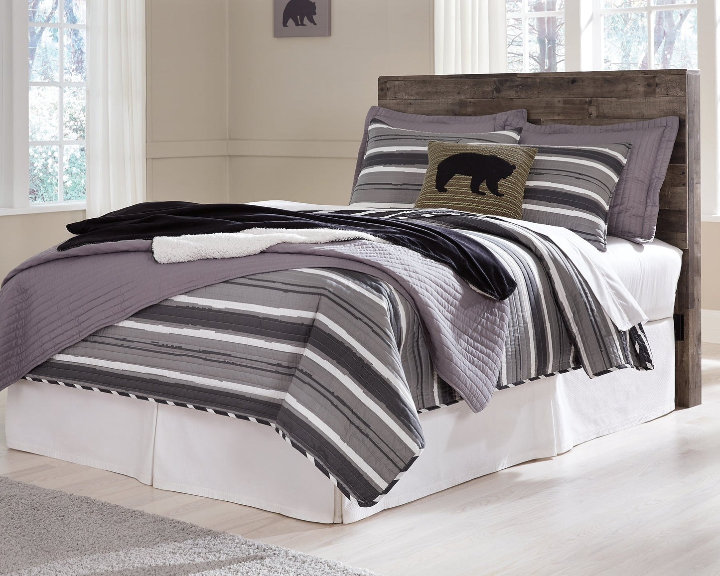 Derekson Full Panel Headboard with Mirrored Dresser and 2 Nightstands Furniture Mart - online today or in-store at our location in Duluth, Ga. Furniture Mart Georgia. View our lowest price today. Shop Now.