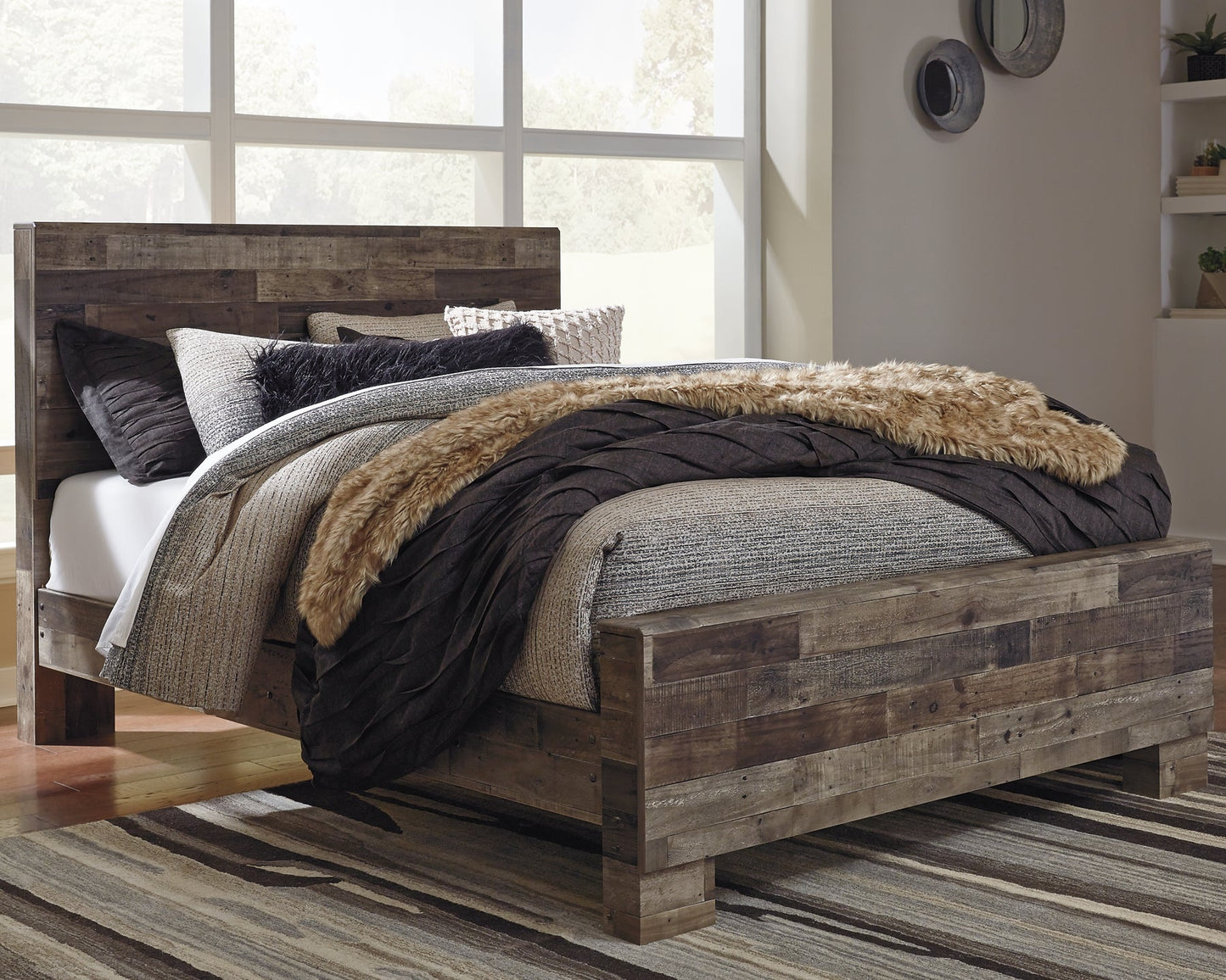 Derekson Queen Panel Bed with Mirrored Dresser and Nightstand Furniture Mart - online today or in-store at our location in Duluth, Ga. Furniture Mart Georgia. View our lowest price today. Shop Now.