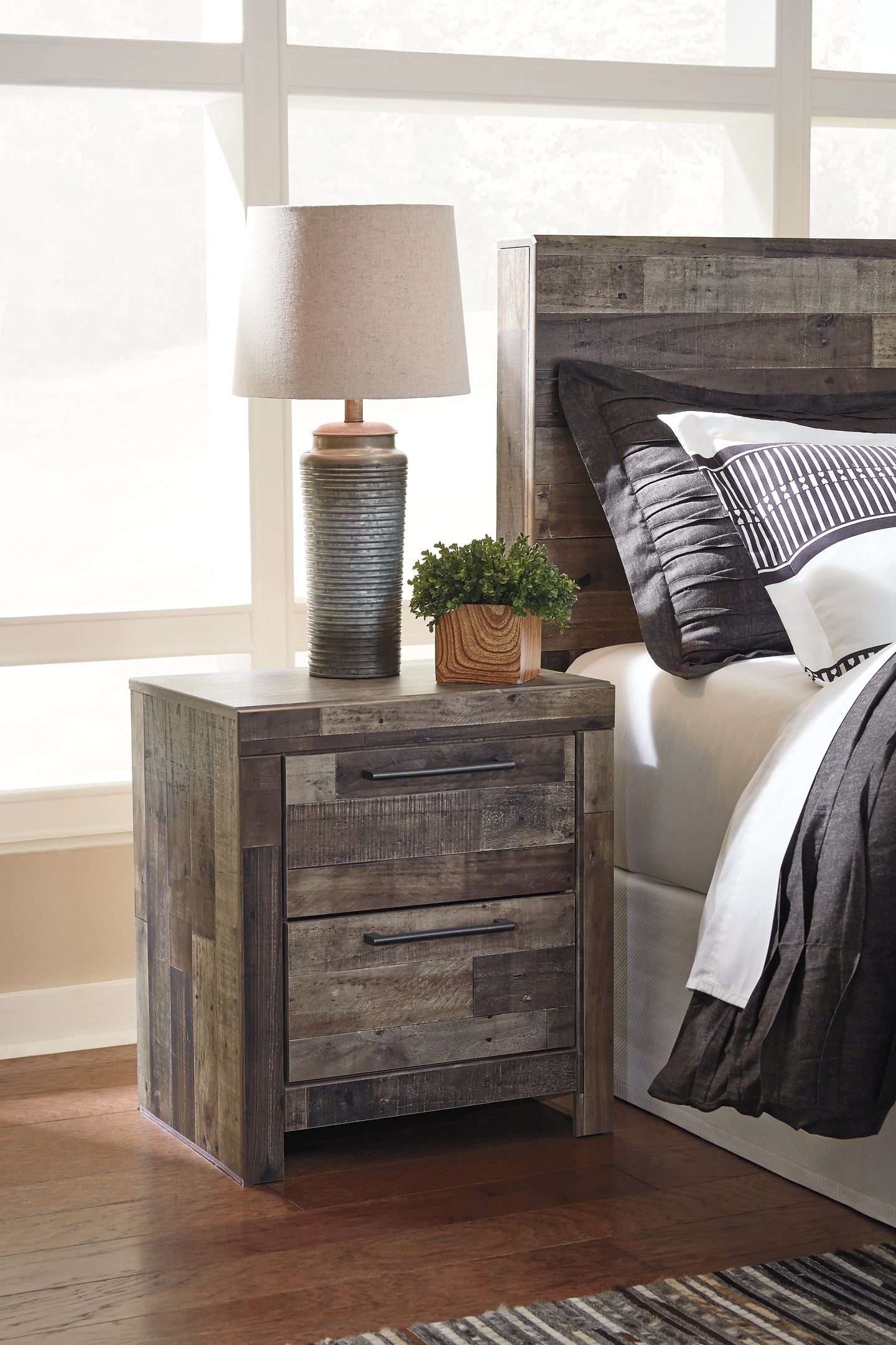 Derekson Two Drawer Night Stand Furniture Mart - online today or in-store at our location in Duluth, Ga. Furniture Mart Georgia. View our lowest price today. Shop Now.