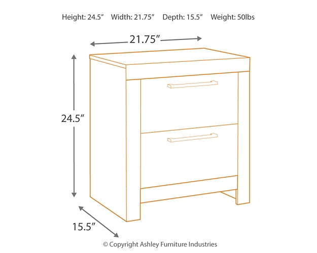 Derekson Two Drawer Night Stand Furniture Mart - online today or in-store at our location in Duluth, Ga. Furniture Mart Georgia. View our lowest price today. Shop Now.