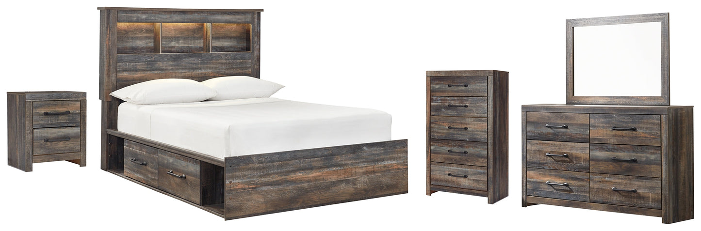 Drystan Full Bookcase Bed with 2 Storage Drawers with Mirrored Dresser, Chest and Nightstand Furniture Mart - online today or in-store at our location in Duluth, Ga. Furniture Mart Georgia. View our lowest price today. Shop Now.