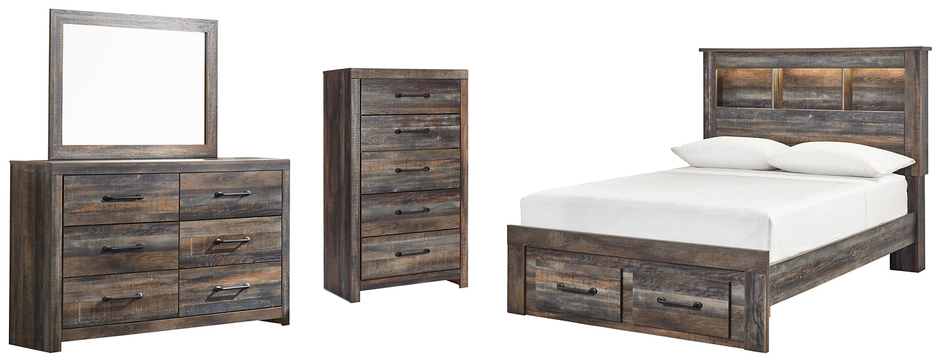 Drystan Full Bookcase Bed with 2 Storage Drawers with Mirrored Dresser and Chest Furniture Mart - online today or in-store at our location in Duluth, Ga. Furniture Mart Georgia. View our lowest price today. Shop Now.