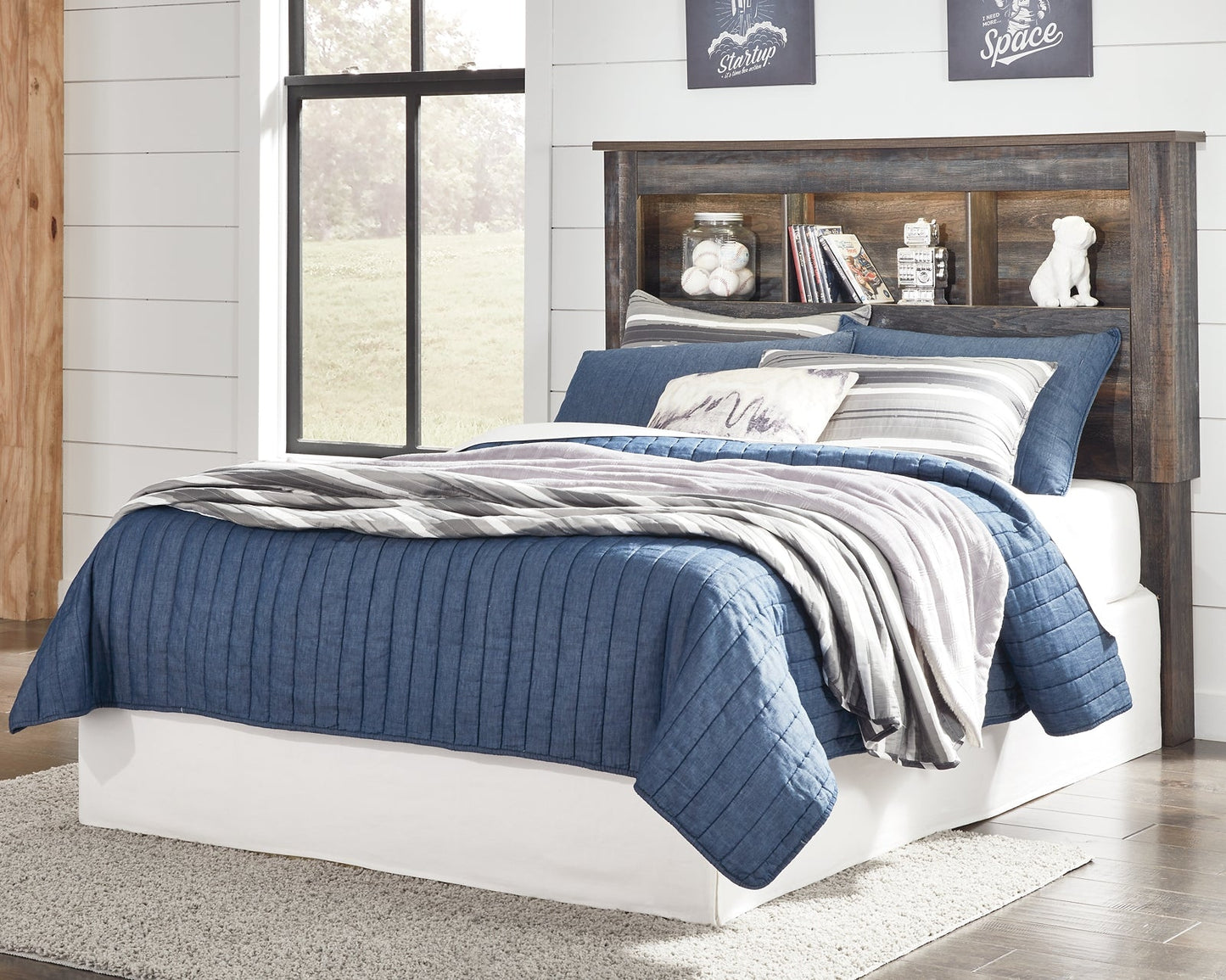 Drystan Full Bookcase Headboard with Mirrored Dresser and Chest Furniture Mart - online today or in-store at our location in Duluth, Ga. Furniture Mart Georgia. View our lowest price today. Shop Now.
