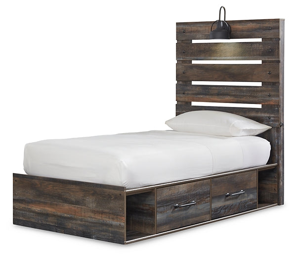 Drystan Full Panel Bed with 4 Storage Drawers with Mirrored Dresser, Chest and Nightstand Furniture Mart -  online today or in-store at our location in Duluth, Ga. Furniture Mart Georgia. View our lowest price today. Shop Now.