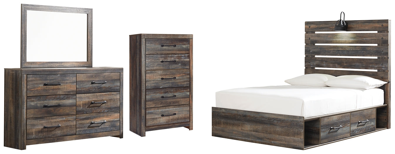 Drystan Full Panel Bed with 4 Storage Drawers with Mirrored Dresser and Chest Furniture Mart - online today or in-store at our location in Duluth, Ga. Furniture Mart Georgia. View our lowest price today. Shop Now.