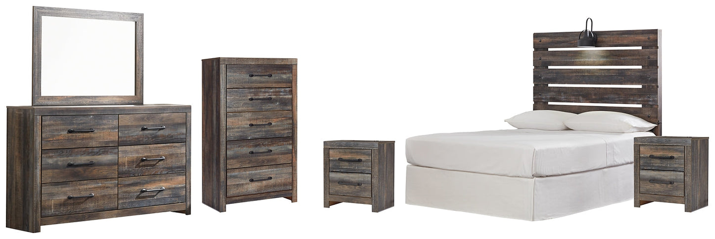 Drystan Full Panel Headboard with Mirrored Dresser, Chest and 2 Nightstands Furniture Mart - online today or in-store at our location in Duluth, Ga. Furniture Mart Georgia. View our lowest price today. Shop Now.