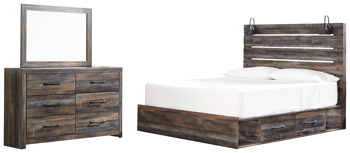 Drystan King Panel Bed with 2 Storage Drawers with Mirrored Dresser Furniture Mart - online today or in-store at our location in Duluth, Ga. Furniture Mart Georgia. View our lowest price today. Shop Now.