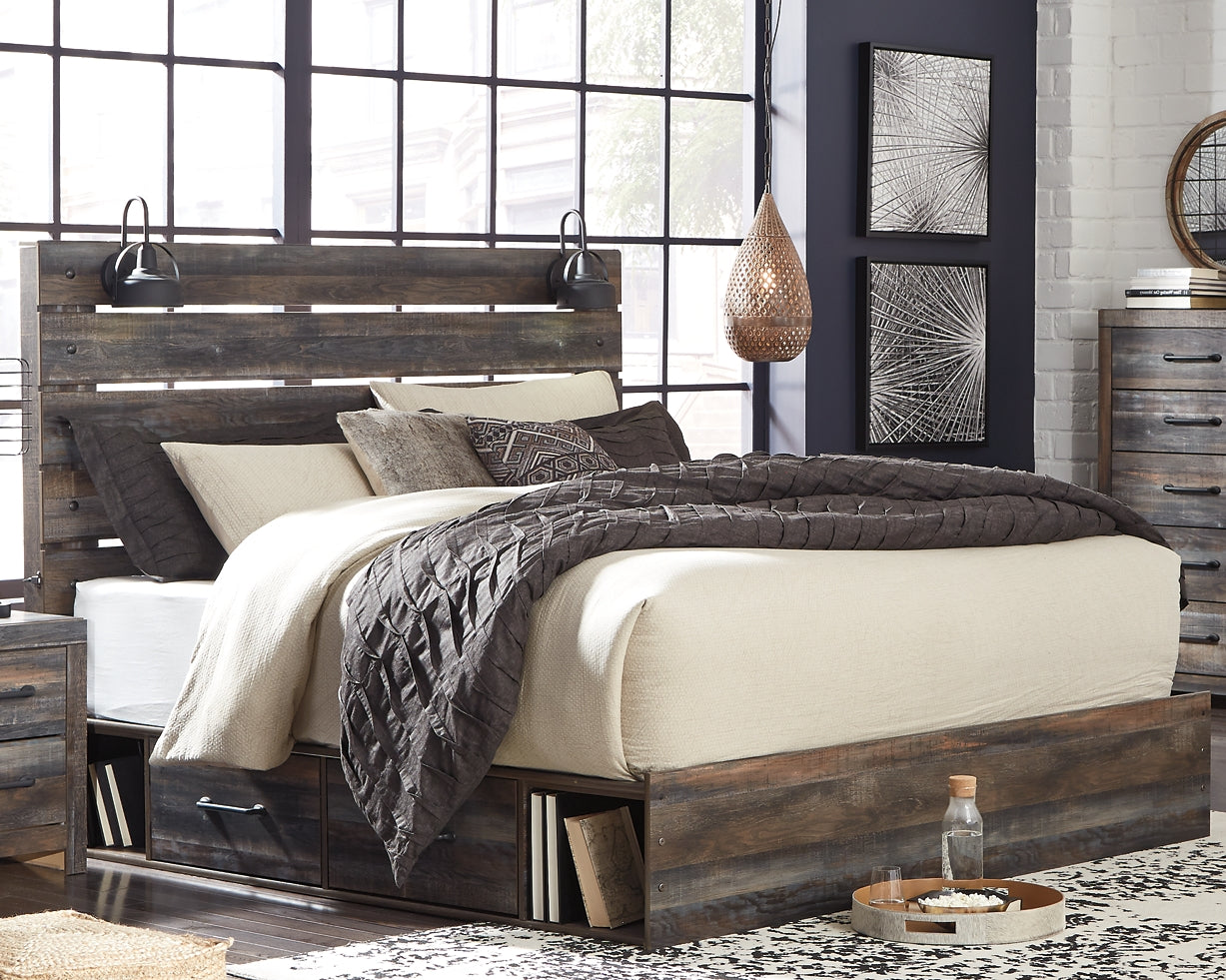 Drystan King Panel Bed with 2 Storage Drawers with Mirrored Dresser Furniture Mart - online today or in-store at our location in Duluth, Ga. Furniture Mart Georgia. View our lowest price today. Shop Now.