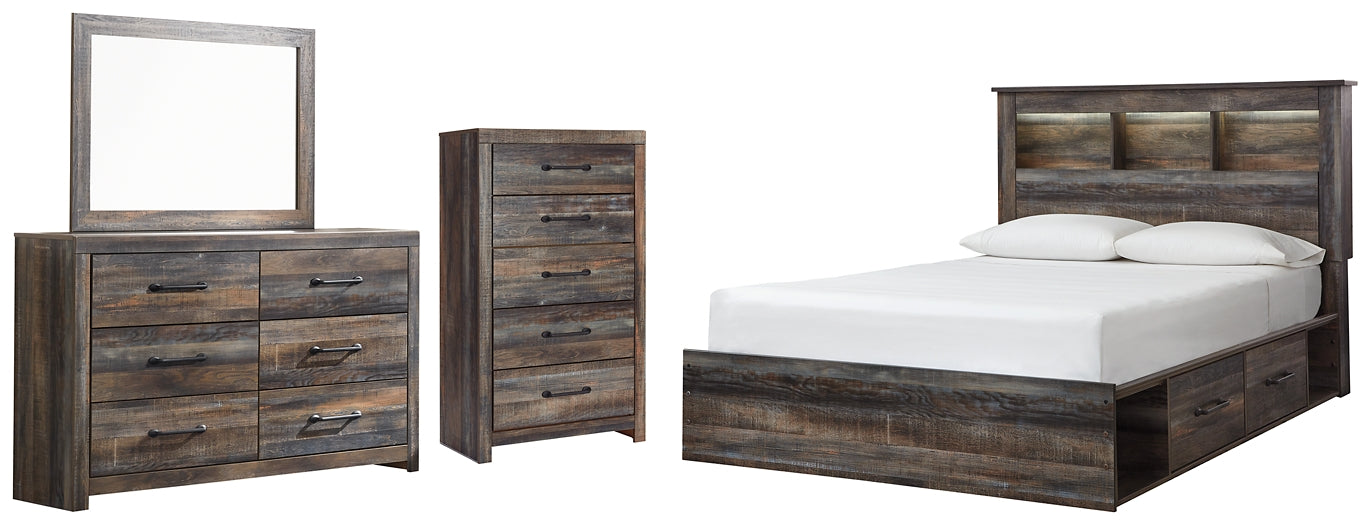 Drystan Queen Bookcase Bed with 4 Storage Drawers with Mirrored Dresser and Chest Furniture Mart - online today or in-store at our location in Duluth, Ga. Furniture Mart Georgia. View our lowest price today. Shop Now.