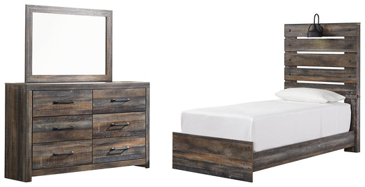 Drystan Twin Panel Bed with Mirrored Dresser Furniture Mart -  online today or in-store at our location in Duluth, Ga. Furniture Mart Georgia. View our lowest price today. Shop Now. 