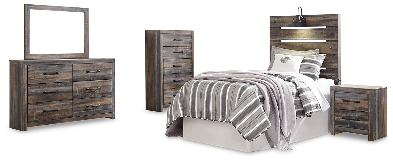 Drystan Twin Panel Headboard with Mirrored Dresser, Chest and Nightstand Furniture Mart -  online today or in-store at our location in Duluth, Ga. Furniture Mart Georgia. View our lowest price today. Shop Now. 