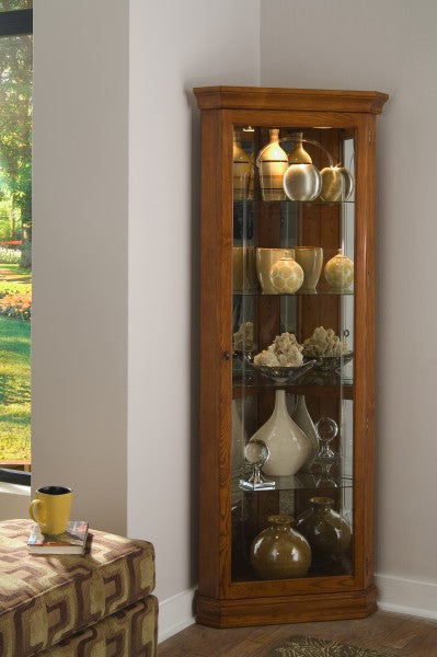 Golden Oak Mirrored Corner Curio Furniture Mart -  online today or in-store at our location in Duluth, Ga. Furniture Mart Georgia. View our lowest price today. Shop Now.