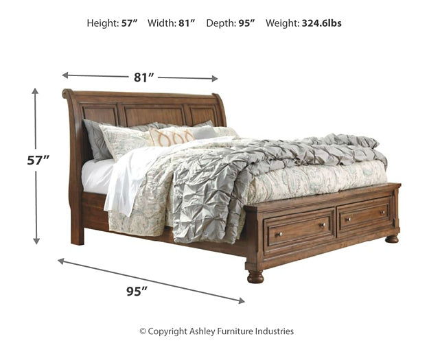 Robbinsdale Sleigh Bed With Storage