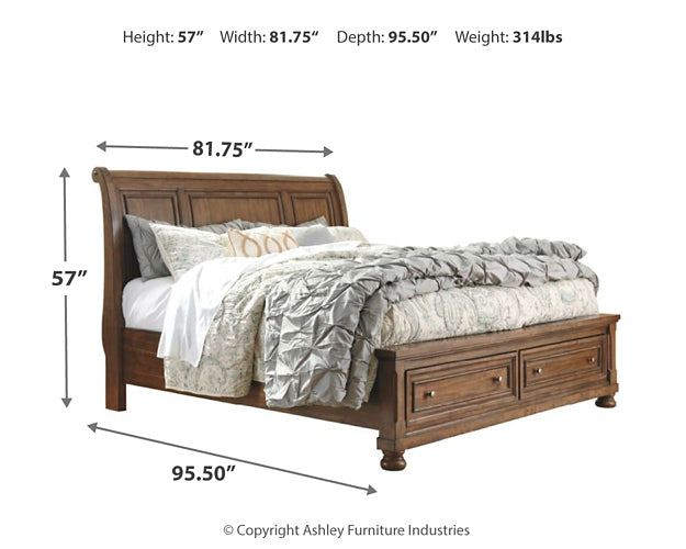 Robbinsdale Sleigh Bed With Storage