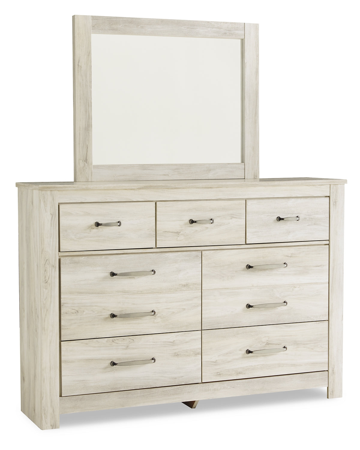 Bellaby Panel Bed With Mirrored Dresser, Chest And Nightstand