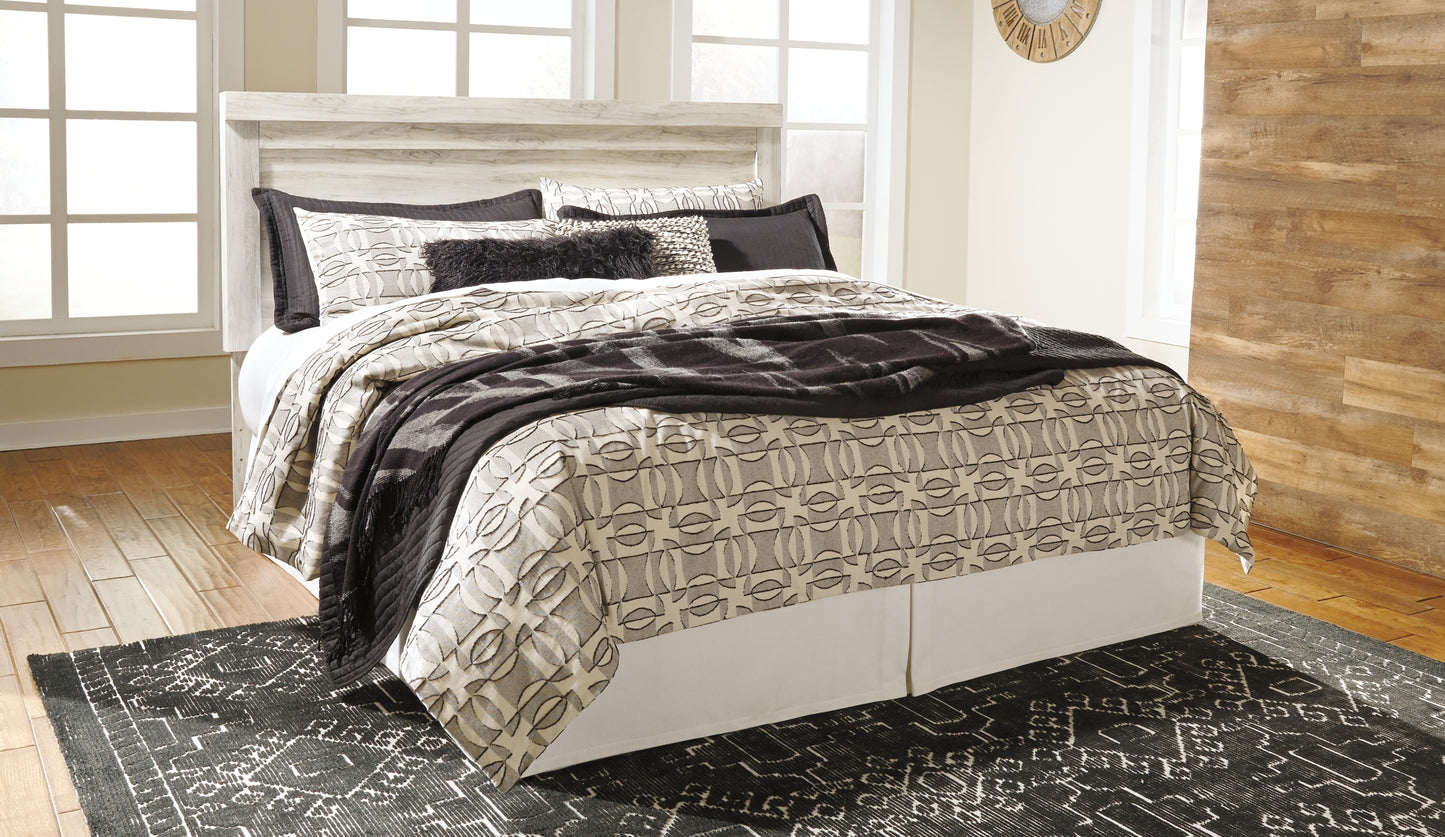 Bellaby Panel Headboard With Mirrored Dresser And 2 Nightstands