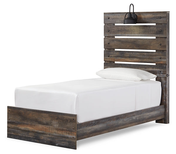 Drystan Panel Bed With Nightstand