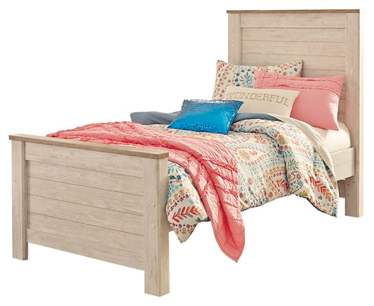 Willowton Panel Bed With Nightstand