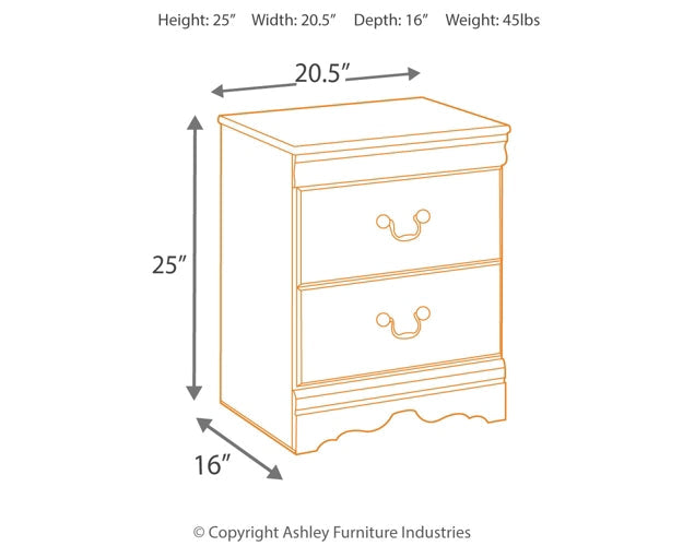 Huey Vineyard Two Drawer Night Stand Furniture Mart -  online today or in-store at our location in Duluth, Ga. Furniture Mart Georgia. View our lowest price today. Shop Now. 