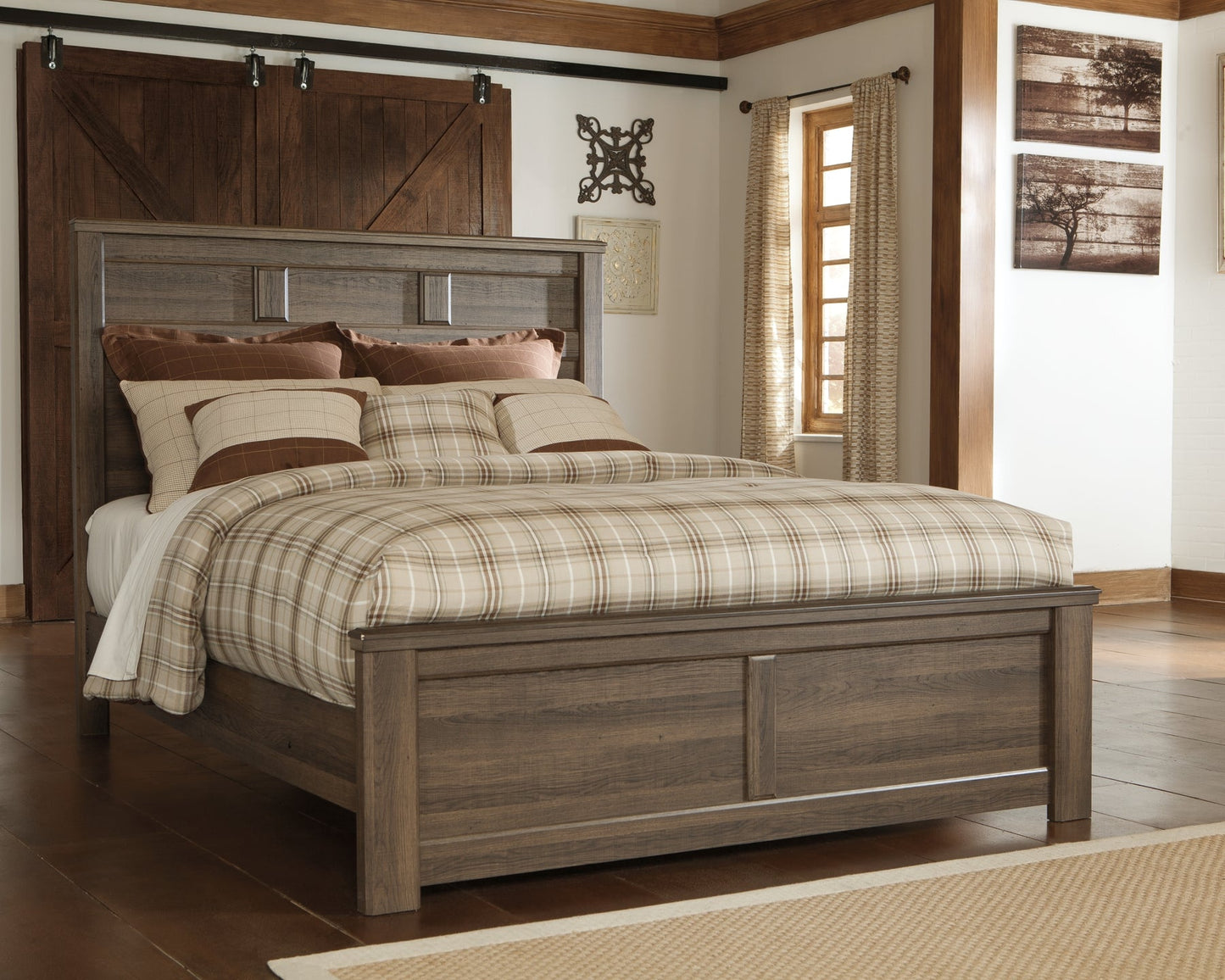 Juararo Queen Panel Bed with Mirrored Dresser, Chest and Nightstand Furniture Mart -  online today or in-store at our location in Duluth, Ga. Furniture Mart Georgia. View our lowest price today. Shop Now. 