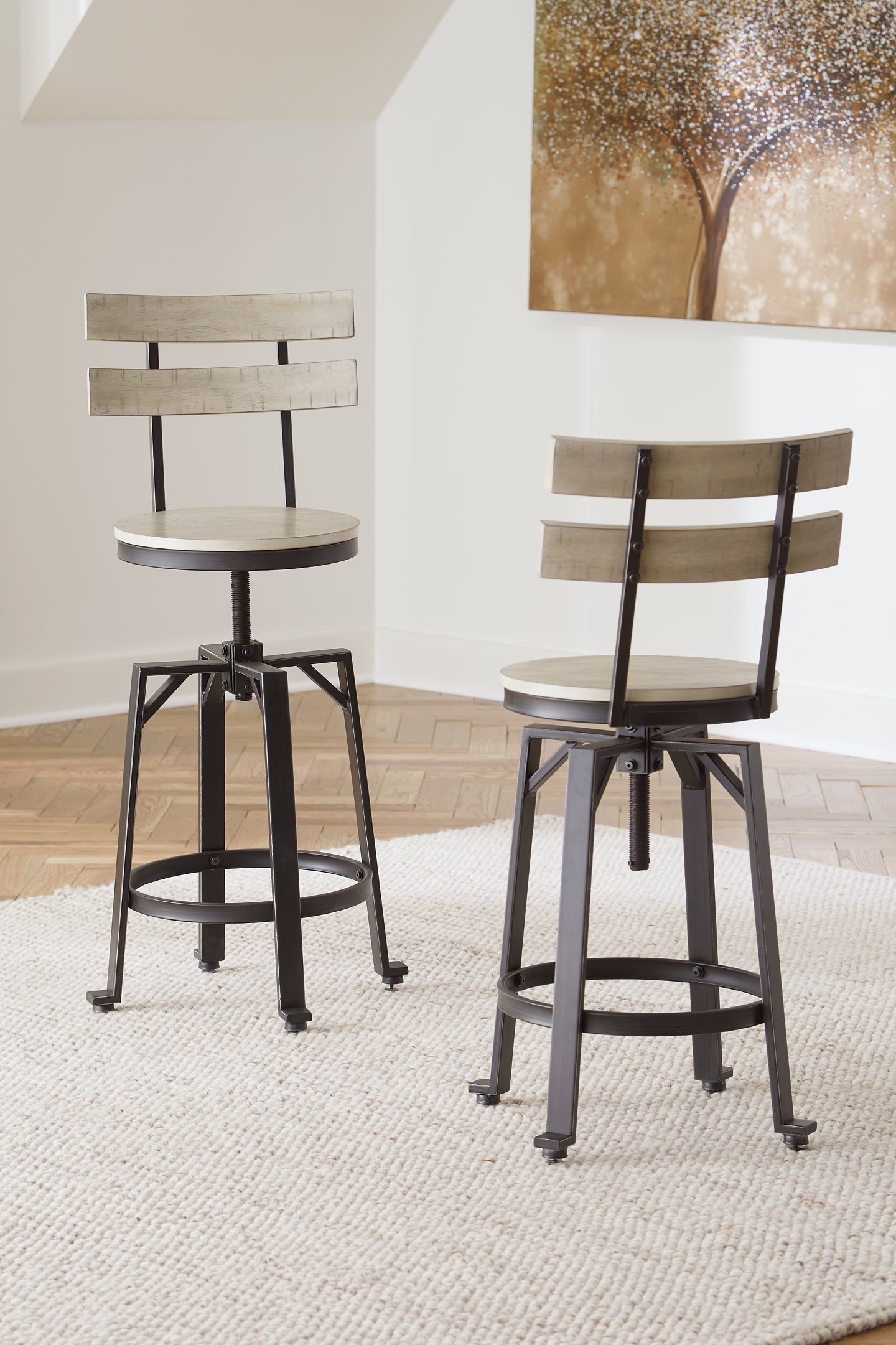 Karisslyn Swivel Barstool (2/CN) Furniture Mart -  online today or in-store at our location in Duluth, Ga. Furniture Mart Georgia. View our lowest price today. Shop Now. 