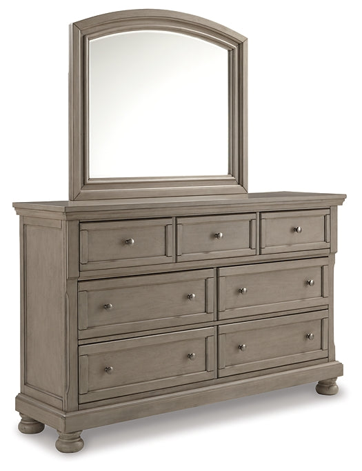 Lettner Queen Panel Bed with Mirrored Dresser, Chest and Nightstand Furniture Mart -  online today or in-store at our location in Duluth, Ga. Furniture Mart Georgia. View our lowest price today. Shop Now. 